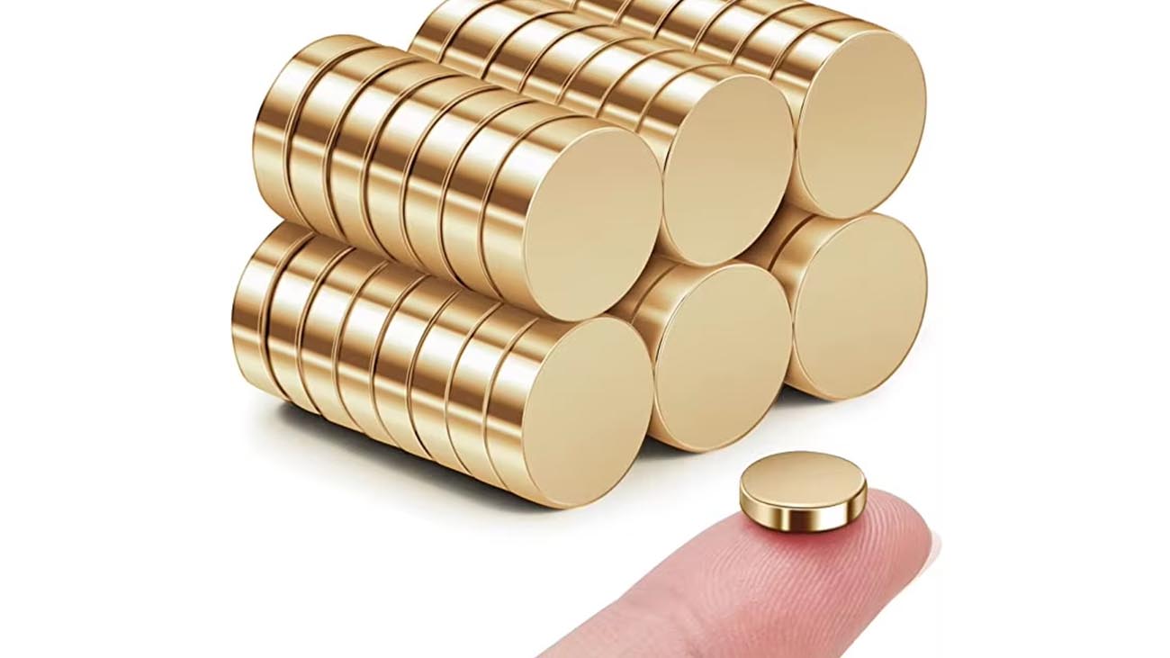 NdFeb pokryty złotem